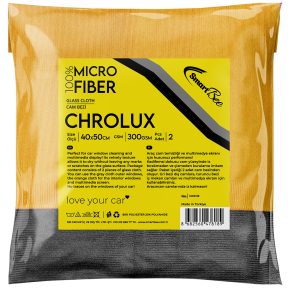 Lavete groasă din microfibră pentru geamuri auto 40×50 2 buc. - portocaliu/gri CHROLUX SmartBee