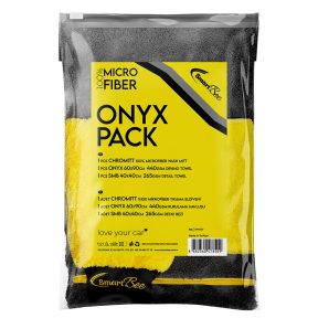 ONYXPACK Pachet de spălare pentru mașină din microfibre - galben/gri SmartBee