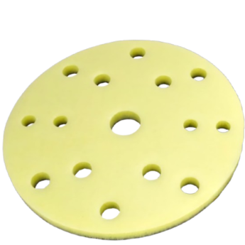 Interfata Velcro din spuma - Micrum -150 mm - h 3 mm - galbena 15 gauri