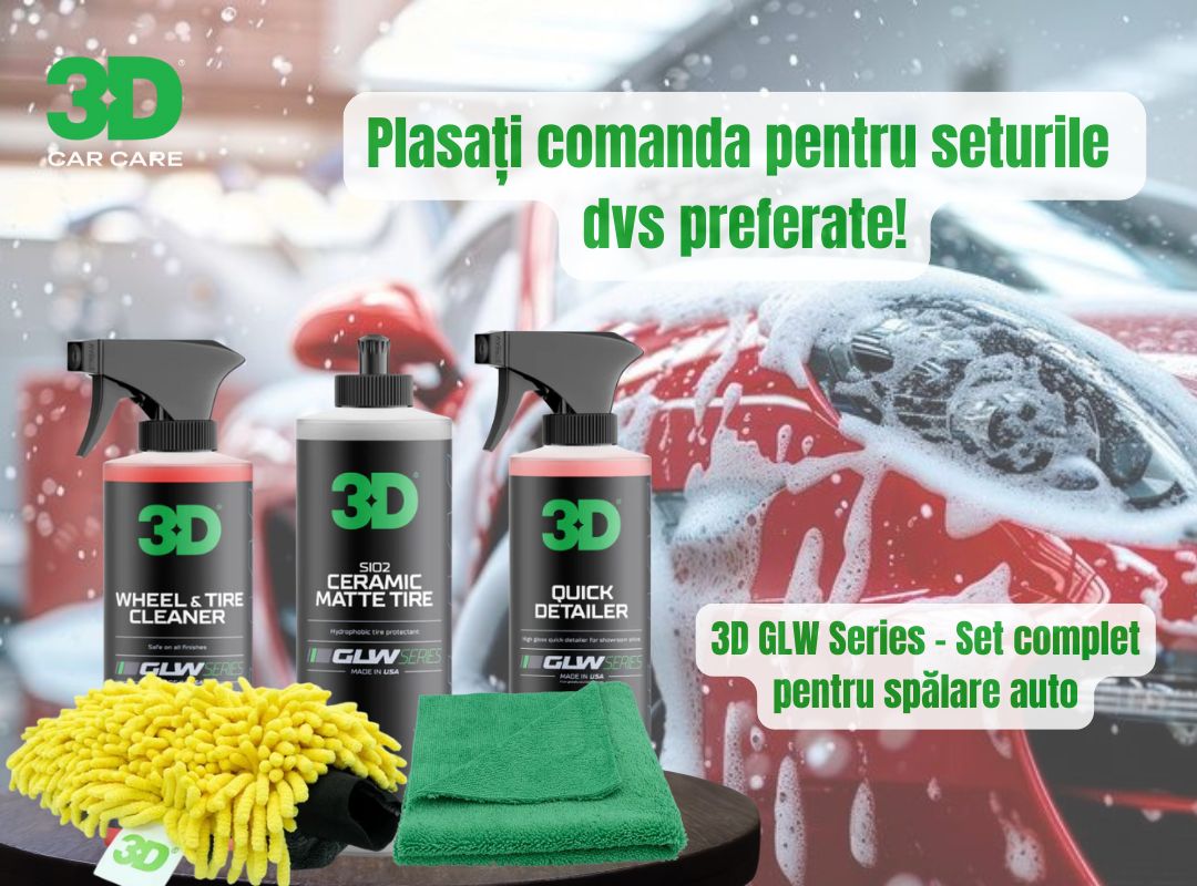 3D GLW Series – Set complet pentru spălare auto